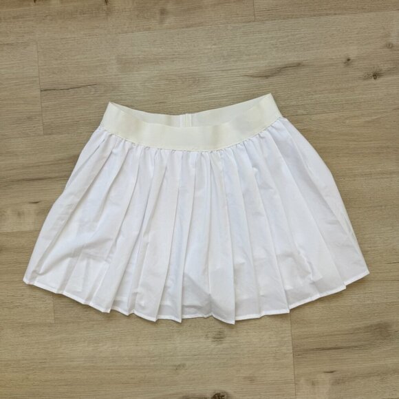 White Tennis Pickleball Skirt Skort Pleated Large - Picture 5 of 5